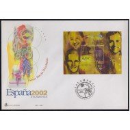 España 3948 2002 HB Sobre Primer Día matasello Expo Mundial Filatélica