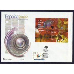 España 3946 HB + 3877 Sobre Primer Día matasello Expo Mundial España 3946 HB + 3877 Sobre Primer Día matasello Expo Mundial