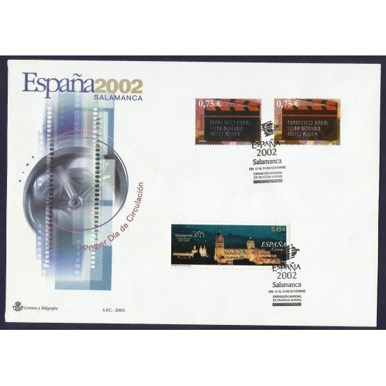 España 3944 2002 Sobre Primer Día matasellado Expo Mundial España 3944 2002 Sobre Primer Día matasellado Expo Mundial