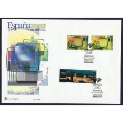 España 3945 2002 Sobre Primer Día matesallo Expo Mundial España 3945 2002 Sobre Primer Día matesallo Expo Mundial