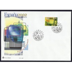España 3945 2002 Sobre Primer Día matasellado Expo Mundial Filatélica España 3945 2002 Sobre Primer Día matasellado Expo Mundial Filatélica
