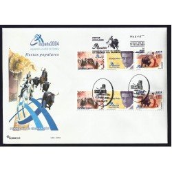 España 4089-4090 2004 Sobre Primer Día Exposición Mundial  Valencia