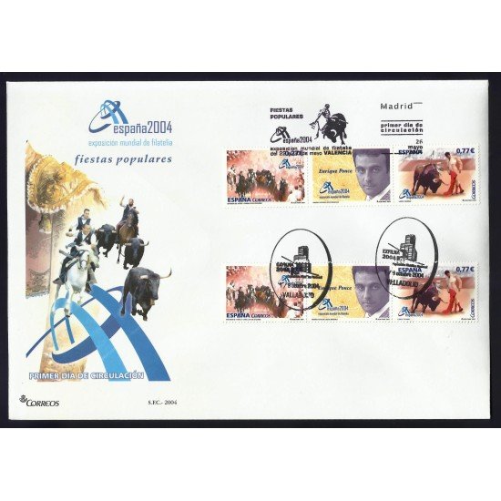 España 4089-4090 2004 Sobre Primer Día Exposición Mundial Valencia España 4089-4090 2004 Sobre Primer Día Exposición Mundial Valencia