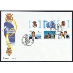 España 4087A-C 2004 con matasello y Sobre Primer Día Exposición Mundial Valencia