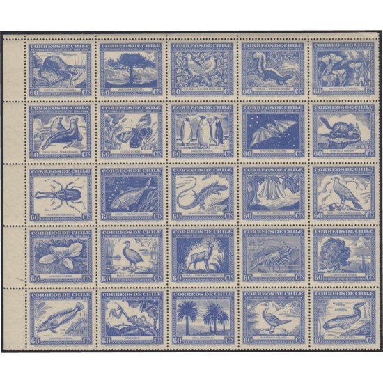 Chile 222 1948 Centenario de la publicación de la naturaleza de Claudio Gay M Chile 222 1948 Centenario de la publicación de la naturaleza de Claudio Gay M