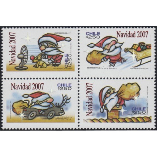 Chile 1774/77 2007 Navidad Chritsmas MNH Chile 1774/77 2007 Navidad Chritsmas MNH