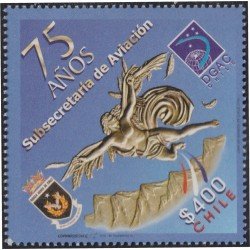 Chile 1691 2005 75 Años de la subsecretaría e aviación MNH