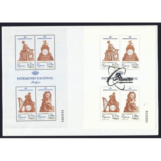 España 4071 2004 Hojita matasello Sobre Relojes Patrimonio de la Humanidad España 4071 2004 Hojita matasello Sobre Relojes Patrimonio de la Humanidad