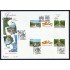 España 4186-4187 2005 2 Trípticos  matasello Sobre Primer Día  Jardines