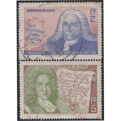 Chile 331/32 1968 Don Francisco García Huidobro y Felipe V usados Chile 331/32 1968 Don Francisco García Huidobro y Felipe V usados