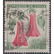 Chile 333 1969 Flor Nacional Flower usado