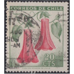 Chile 333 1969 Flor Nacional Flower usado Chile 333 1969 Flor Nacional Flower usado