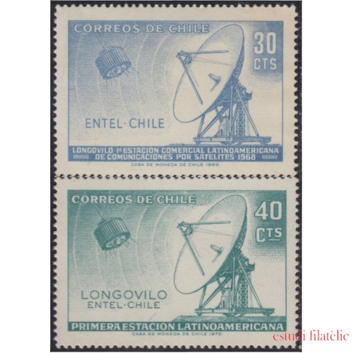 Chile 334/34A 1969 Longovil Entel-Chile MNH