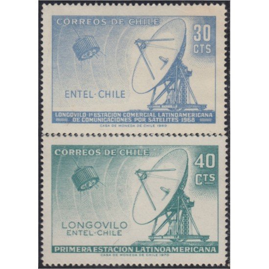 Chile 334/34A 1969 Longovil Entel-Chile MNH Chile 334/34A 1969 Longovil Entel-Chile MNH