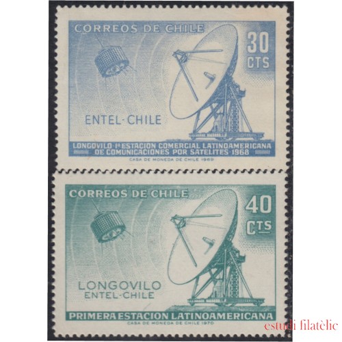 Chile 334/34A 1969 Longovil Entel-Chile MH
