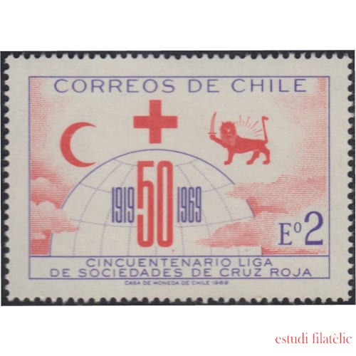 Chile 335 1969 Cruz Roja MNH