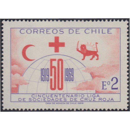 Chile 335 1969 Cruz Roja MNH Chile 335 1969 Cruz Roja MNH