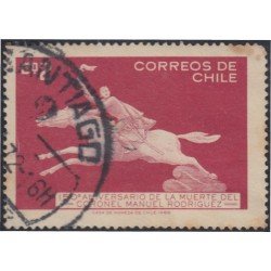 Chile 337 1969 Coronel Manuel Rodríguez usado Chile 337 1969 Coronel Manuel Rodríguez usado