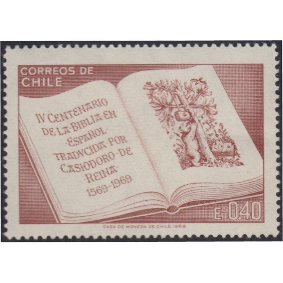 Chile 338 1969 4º Centenario de la Biblia en español MNH Chile 338 1969 4º Centenario de la Biblia en español MNH