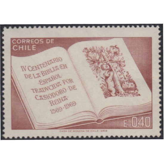 Chile 338 1969 4º Centenario de la Biblia en español MH Chile 338 1969 4º Centenario de la Biblia en español MH