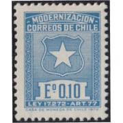 Chile 345A 1970 Modernización de correos Sin goma