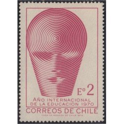 Chile 354 1970 Año Internacional de la educación MNH Chile 354 1970 Año Internacional de la educación MNH
