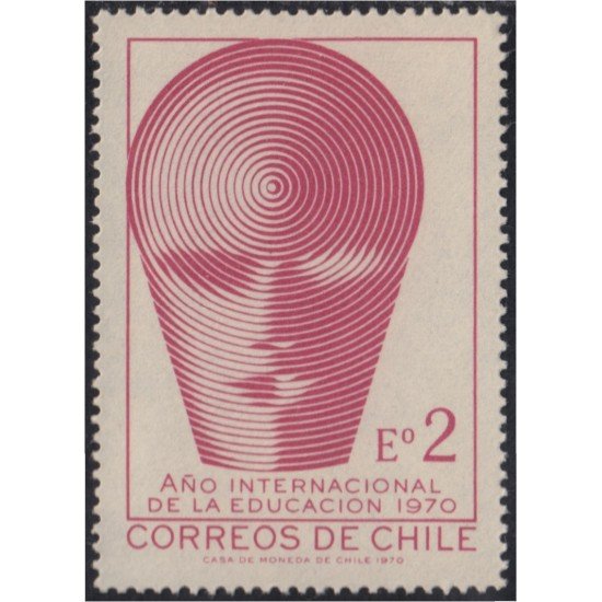 Chile 354 1970 Año Internacional de la educación MNH Chile 354 1970 Año Internacional de la educación MNH