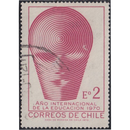 Chile 354 1970 Año Internacional de la educación usado Chile 354 1970 Año Internacional de la educación usado