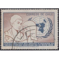 Chile 362 1971 Unicef usado Chile 362 1971 Unicef usado