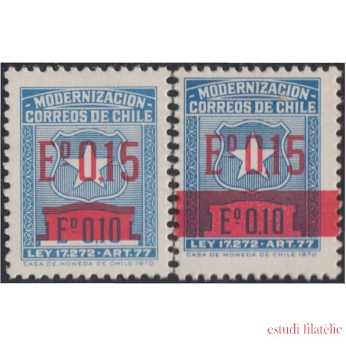 Chile 365/66 1971 Modernización de correos MNH