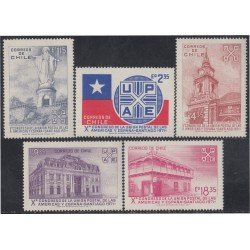 Chile 369/73 1971 X Congreso de la UPAE MNH Chile 369/73 1971 X Congreso de la UPAE MNH