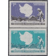 Chile 377/78 1972 X Aniversario del Tratado Antártico MNH