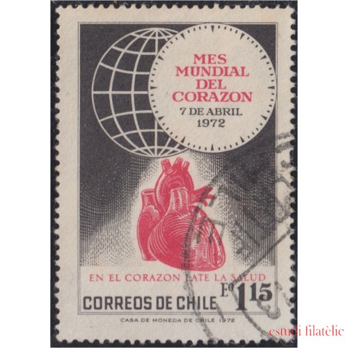Chile 382 1972 Mes mundial del corazón usado