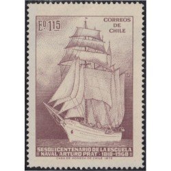 Chile 387 1972 150º Aniversario de la escuela naval Arturo Prat MNH Chile 387 1972 150º Aniversario de la escuela naval Arturo Prat MNH