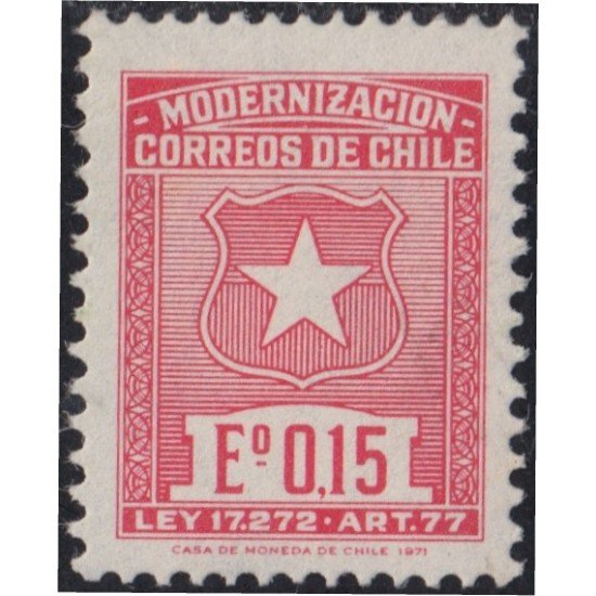 Chile 388 1972 Modernización de correos MNH Chile 388 1972 Modernización de correos MNH