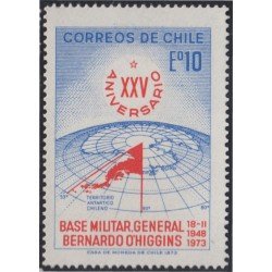 Chile 398 1973 25º Aniversario de la base militar Bernardo O´Higgins MNH Chile 398 1973 25º Aniversario de la base militar Bernardo O´Higgins MNH