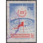 Chile 398 1973 25º Aniversario de la base militar Bernardo O´Higgins usado
