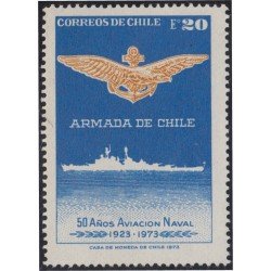 Chile 399 1973 50º Aniversario de la aviación naval MNH Chile 399 1973 50º Aniversario de la aviación naval MNH