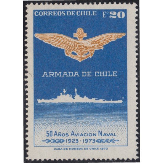 Chile 399 1973 50º Aniversario de la aviación naval MNH Chile 399 1973 50º Aniversario de la aviación naval MNH