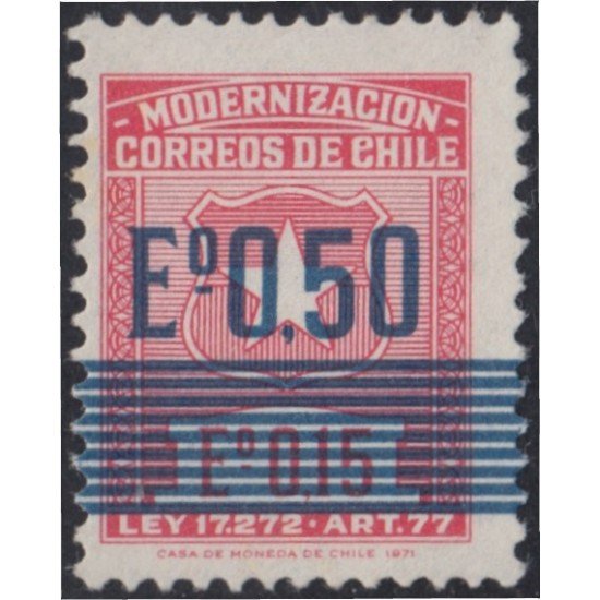 Chile 400 1973 Modernización de correos MNH Chile 400 1973 Modernización de correos MNH