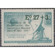 Chile 407 1974 Centenario de la organización meteorológica mundial MNH