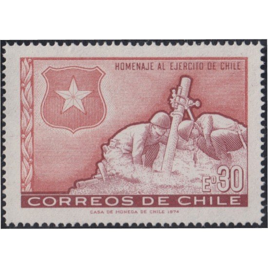 Chile 408 1974 Emblema de la armada MNH Chile 408 1974 Emblema de la armada MNH