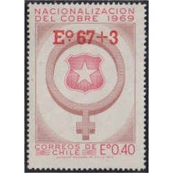 Chile 421 1974 Nacionalización del Cobre MNH Chile 421 1974 Nacionalización del Cobre MNH