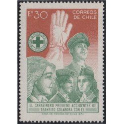 Chile 422 1974 Carabineros Prevención de accidentes MNH Chile 422 1974 Carabineros Prevención de accidentes MNH