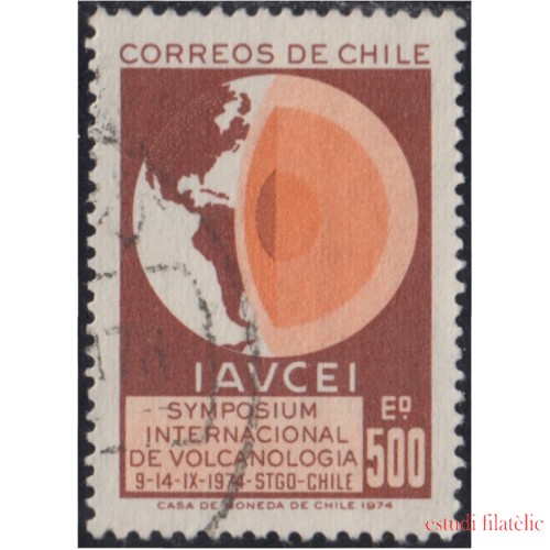 Chile 427 1974 Simposio Internacional de volcanología usado
