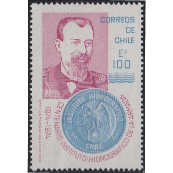 Chile 434 1975 Centenario del Instituto Hidrográfico de la Marina MNH Chile 434 1975 Centenario del Instituto Hidrográfico de la Marina MNH