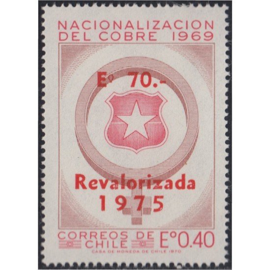 Chile 435 1975 Nacionalización del Cobre MNH
