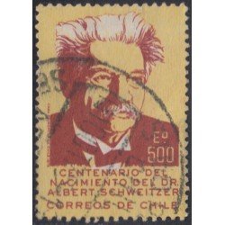 Chile 436 1975 Centenario del nacimiento del Dr. A. Schweitzer usado Chile 436 1975 Centenario del nacimiento del Dr. A. Schweitzer usado