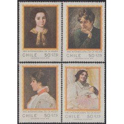 Chile 453/56 1975 Año Internacional de la Mujer MNH Chile 453/56 1975 Año Internacional de la Mujer MNH