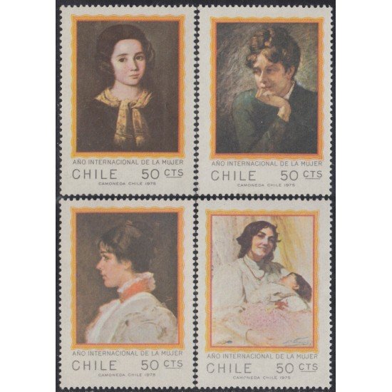 Chile 453/56 1975 Año Internacional de la Mujer MNH Chile 453/56 1975 Año Internacional de la Mujer MNH